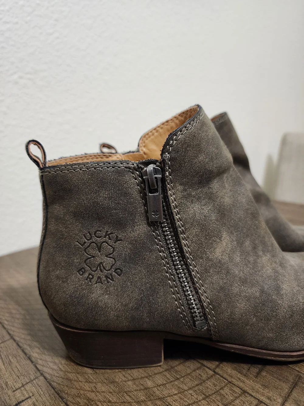 Lucky Brand Gray Kids' Ankle Boots